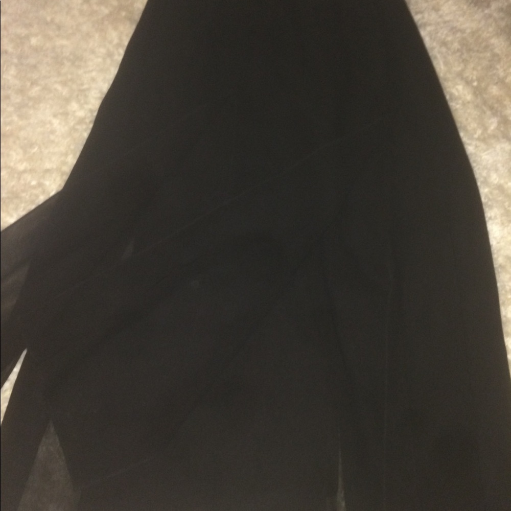 Black long skirt
